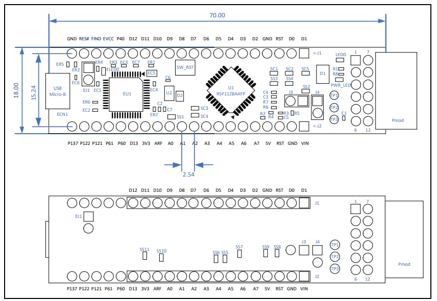 Renesas Electronics Carte de prototypage rapide RL78/G1P